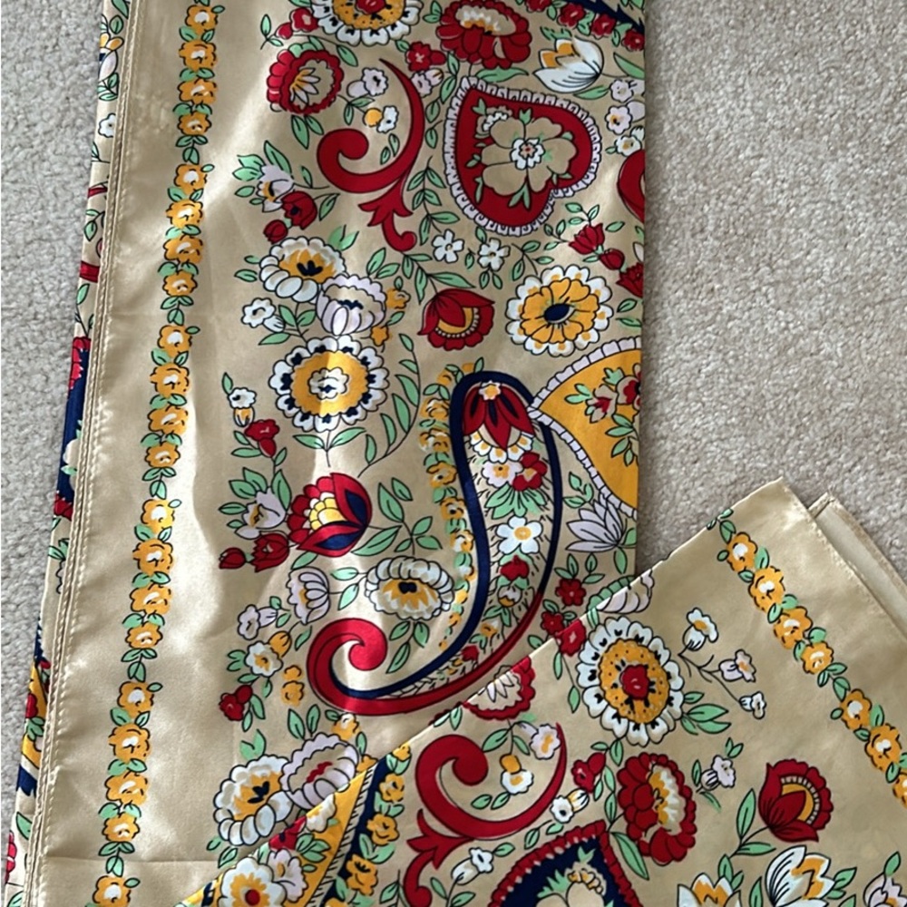 Floral Paisley Silk Scarf